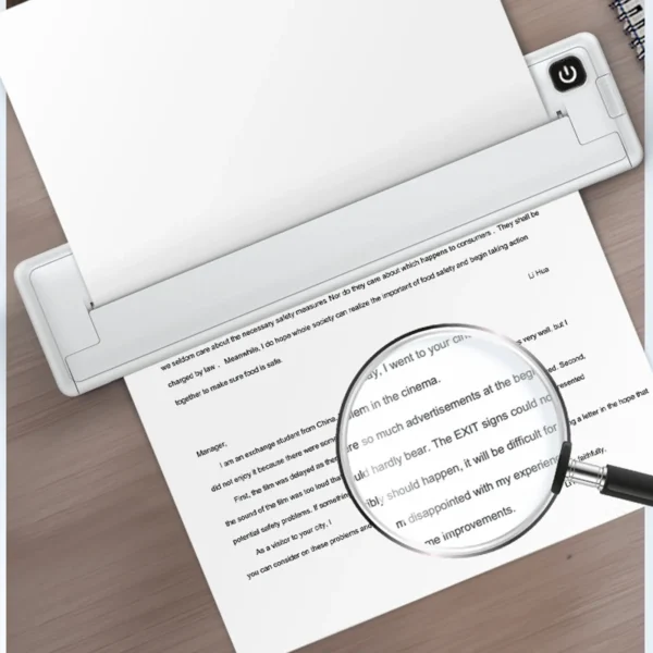 A4 Thermal Printer 200dpi Mini Portable Bluetooth Rechargeable Inkless Thermal Printer for School Inkless Thermal Printer - Image 5